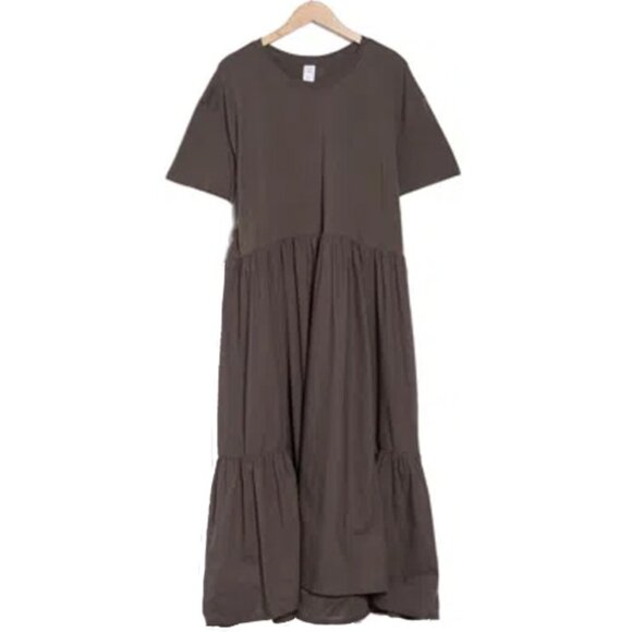 Melrose and Market Cotton Gray Midi Dress 1X NWT - Picture 1 of 9